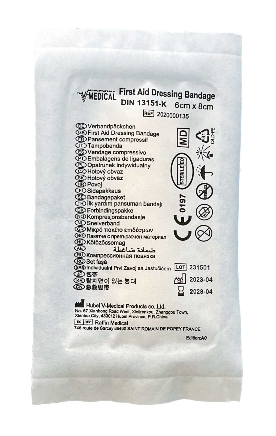 First Aid Dressing Bandages